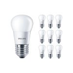 Voordeelpak 10x Philips Corepro LED Lustre E27 Kogel Mat 5W 470lm - 827 Zeer Warm Wit | Vervangt 40W