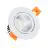 LED Downlight Rond Kantelbaar 7W 560lm 60D - 830 Warm Wit | Zaagmaat 70mm - UGR 