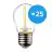 Voordeelpak 25x Noxion Lucent LED E27 Kogel Filament Helder 1.4W 136LM - 827 Zeer Warm Wit | Vervangt 15W