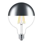 Philips Classic LED Globe E27 Filament Spiegel Helder 120mm 7.2W 650lm - 827 Zeer Warm Wit | Dimbaar - Vervangt 60W